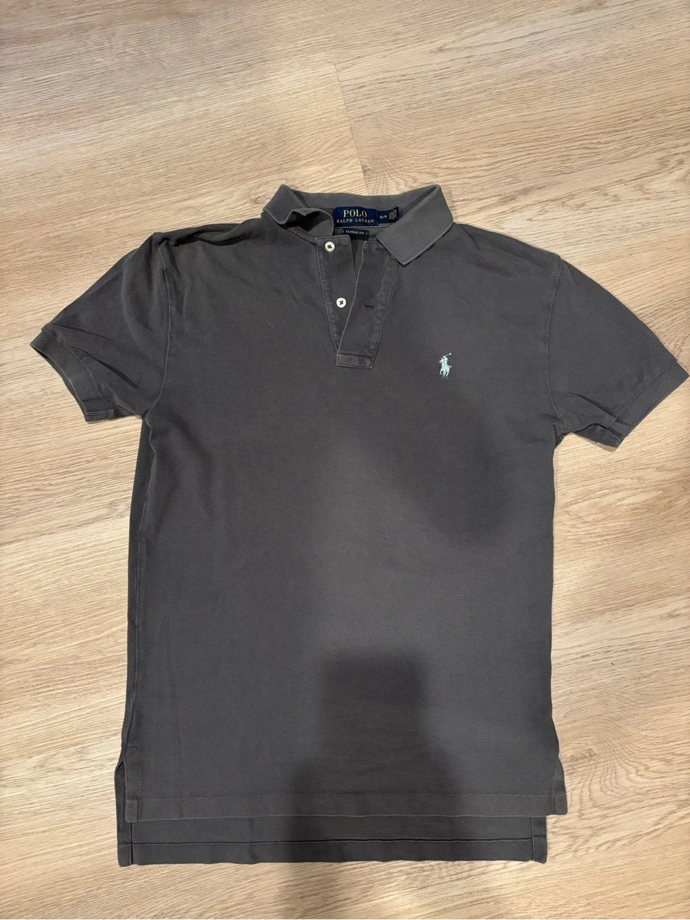 Ralph Lauren Black Men's Polo with Mint Logo